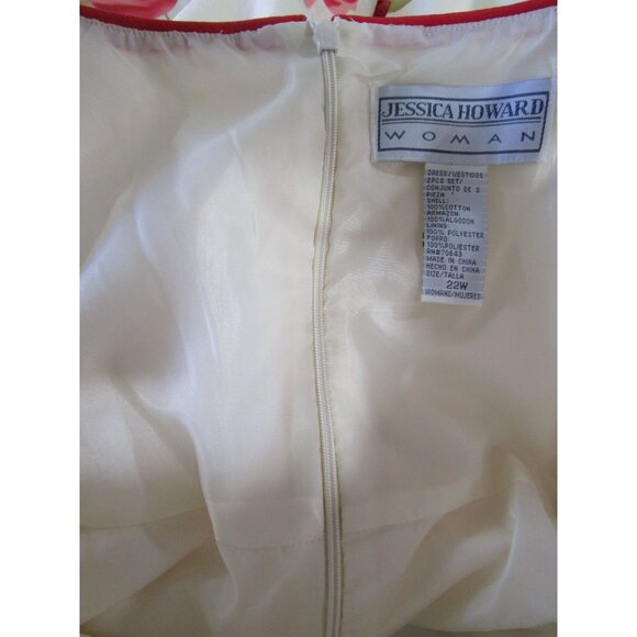 Jessica Howard Woman 22W Rose Sundress Boned Bodice Fully Lined EUC - Picture 16 of 16